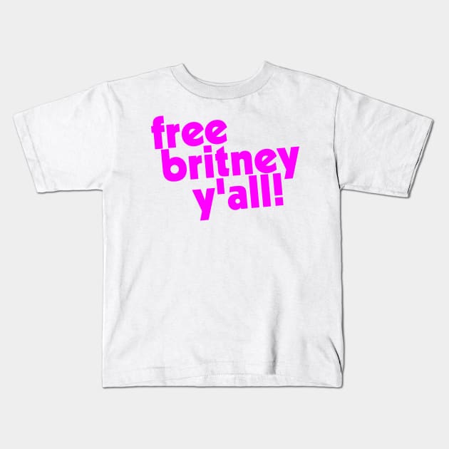 Britney Y'all Support Design Kids T-Shirt by darklordpug